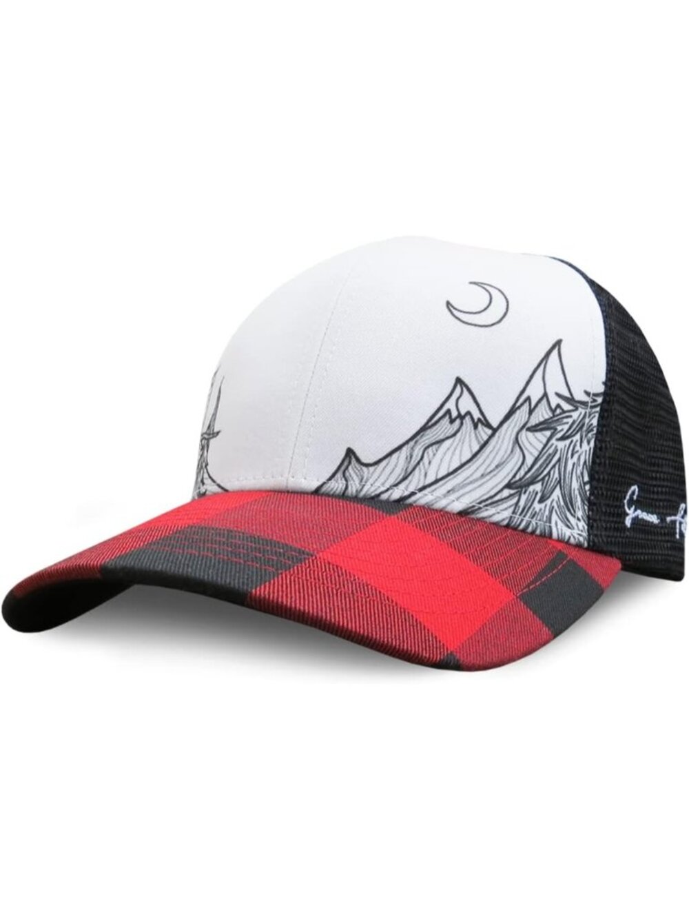 〽️Women Red Plaid Snapback Baseball Cap Beach Trucker Accessories Hats